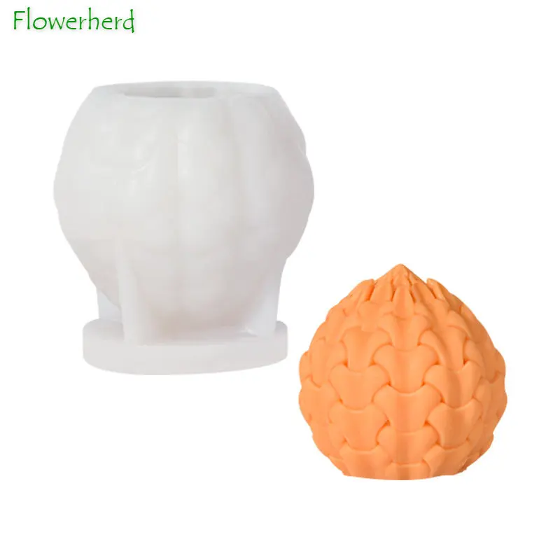 

Life Seed Scented Candle Silicone Mold DIY Creative Ball of Yarn Flower Bud Plaster Table Soap Candle Molds for Candle Making