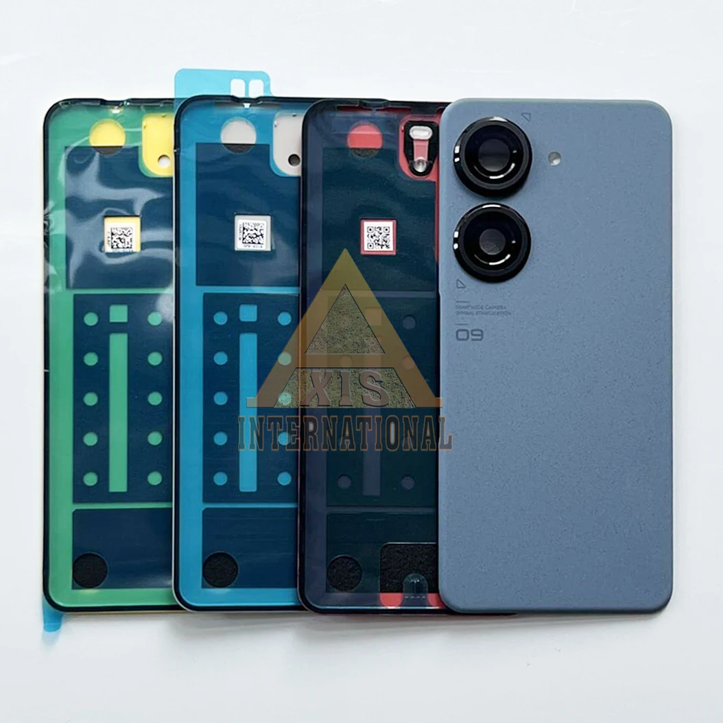 Фото Оригинальная крышка аккумуляторного отсека для Asus Zenfone 9 9Z, крышка аккумуляторного отсека для Asus Zenfone 10/10Z AI2302 + задняя крышка + рамка камеры + стеклянная линза №2