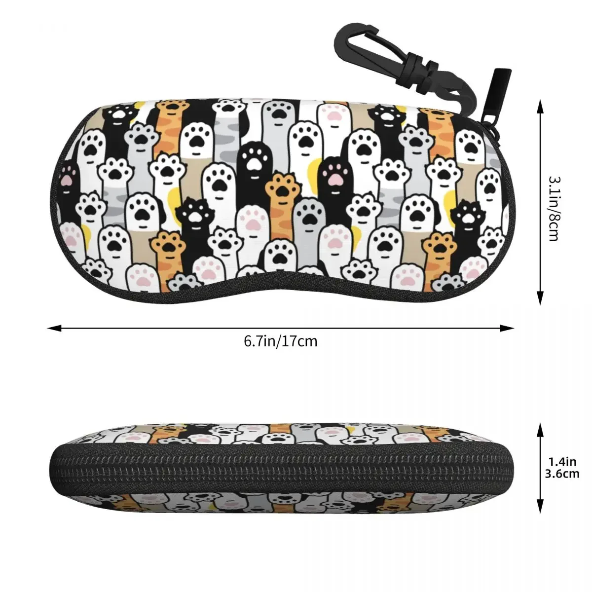 Изготовленные на заказ солнцезащитные очки с изображением кошачьей лапы мягкие