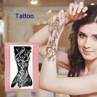 hand tattoo sexy personality hollow pattern waterproof and sweatproof reusable female inkjet template tattoooo