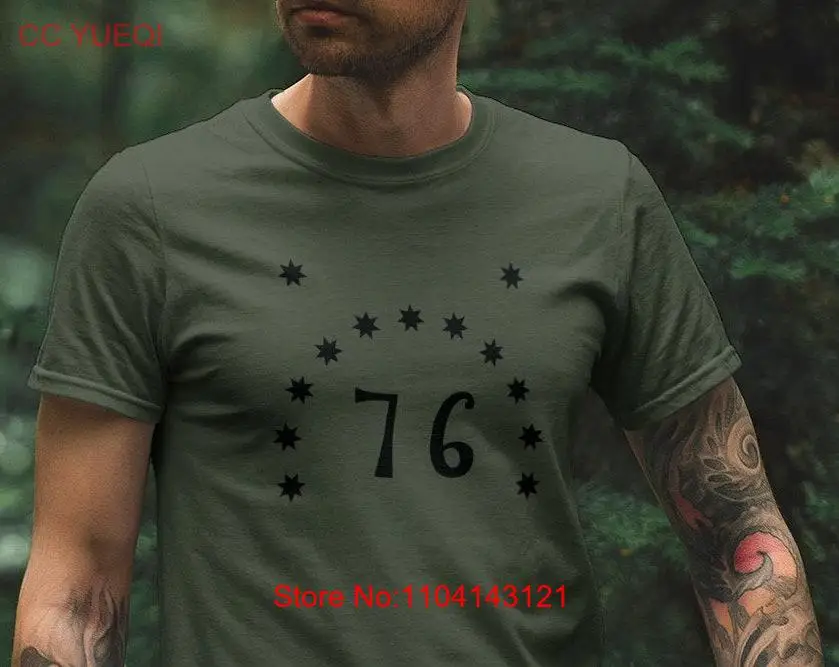 Рубашка 1746 13 звезд патриотический американский флаг Республиканская