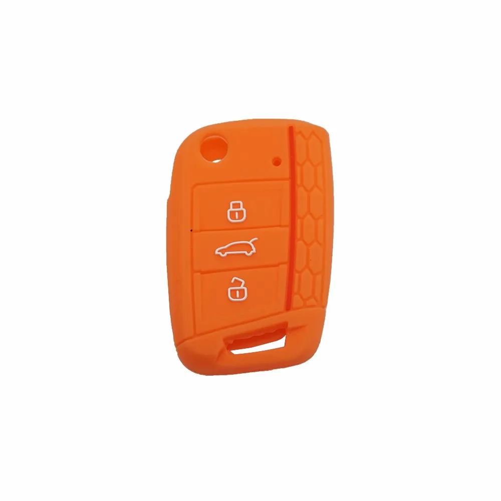 

Силиконовый чехол для ключа от автомобиля, защитный чехол для VW Polo 2016 Golf 7 MK7 для Skoda Octavia Combi A7 для SEAT Leon Ibiza CUPTRA