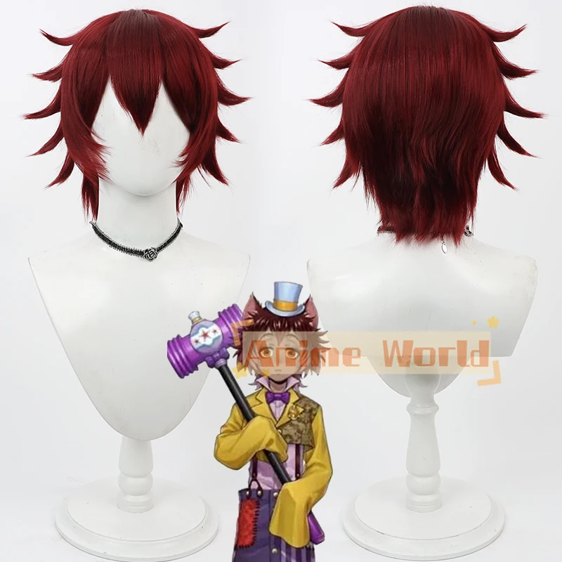 Парик из витой страны чудес Gidel для косплея короткие термостойкие синтетические