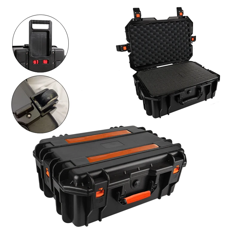 Trolley Tool Box Organizer Plastic Safety Equipment Toolbox Portable Camera Protective Waterproof Storage Tools Case with Wheel