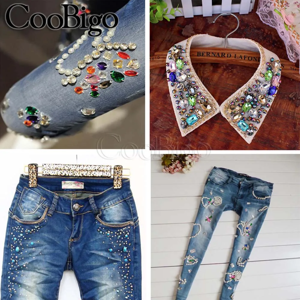 Круглые заклепки с кристаллами 6 мм 100 шт.