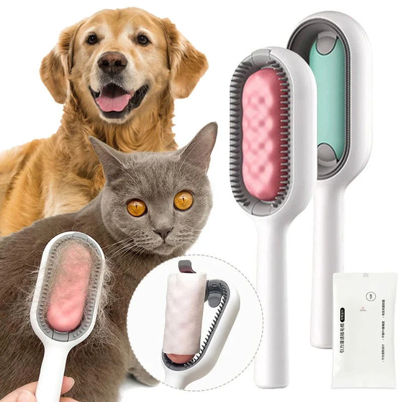 

Cat Pet Grooming Brush Hair Removal Brushes Floating Hair Removal Comb for Cats Rascaderos Para Gatos Mascotas Accesorios