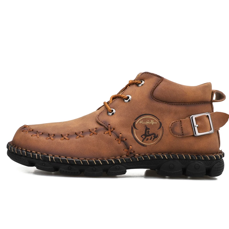

Basic Winter Men Outdoor Sports Boots Soft Handmade Genuine Leather shoes Comfortable Designer Casual Shoes S11780-S11790 C1