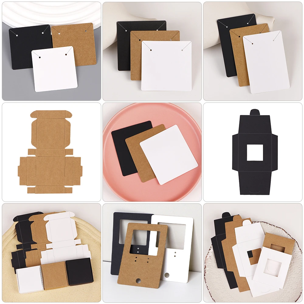 Конверт из крафт-бумаги для сережек и ювелирных изделий 25 шт.