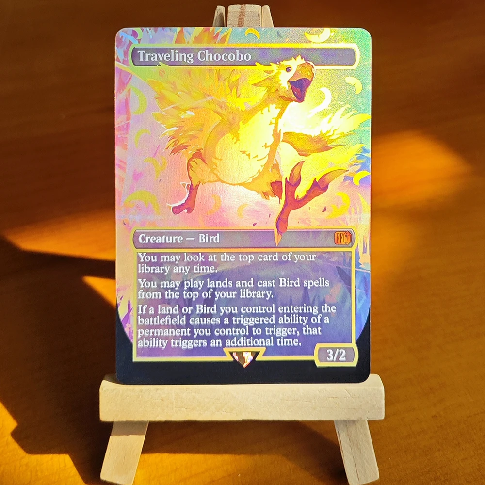 Фото Коллекционная карта Traveling Chocobo-TCG: Редкая эксклюзивная фольгированная карта для домашних игр №4