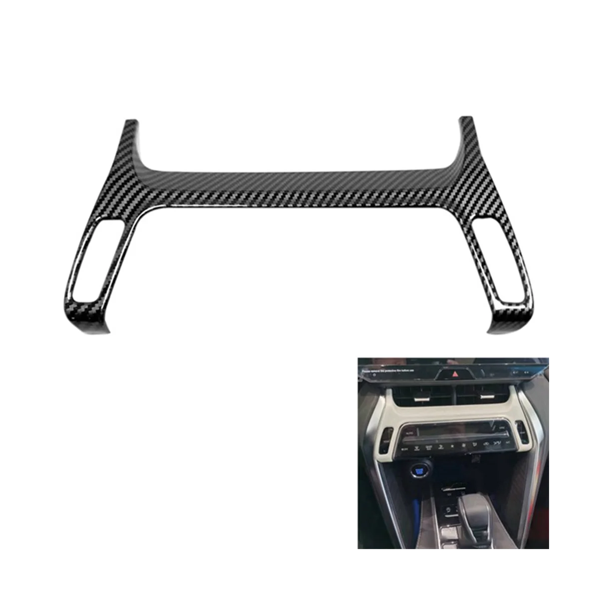 Для Toyota Harrier Venza XU80 2020 2021 2022 углеродное волокно центральное управление автомобиля