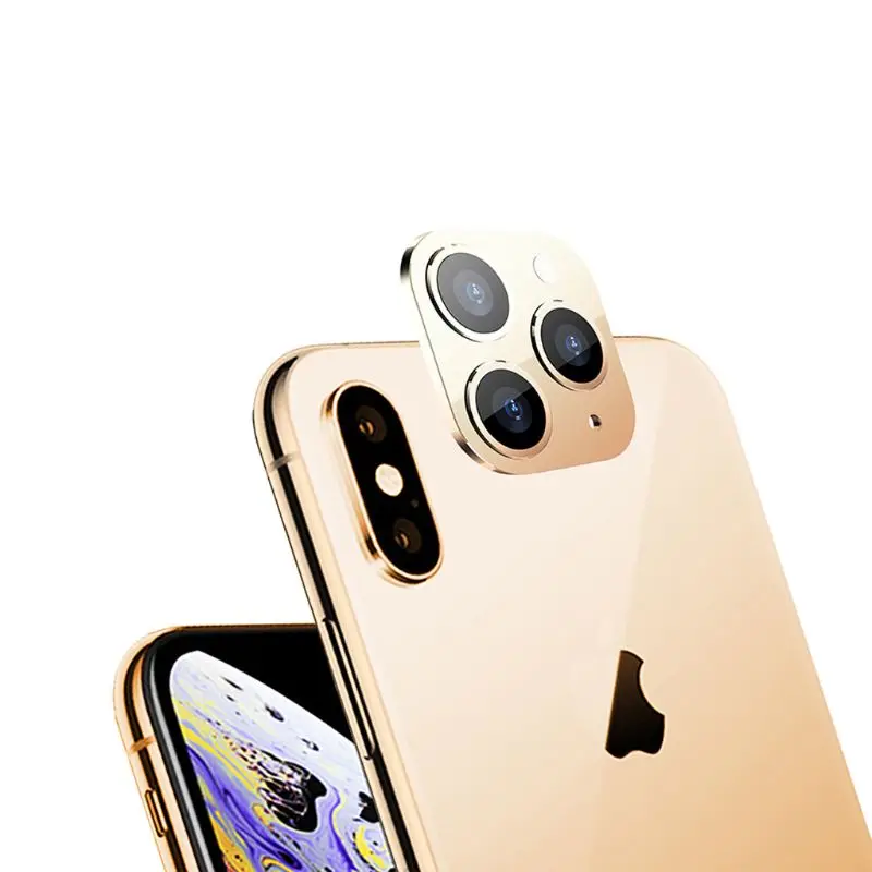 New Metal Camera Lens Case Cover Skin Sticker for iphone X XS / XS MAX Seconds Change for iphone 11 Pro K1KF images - 6