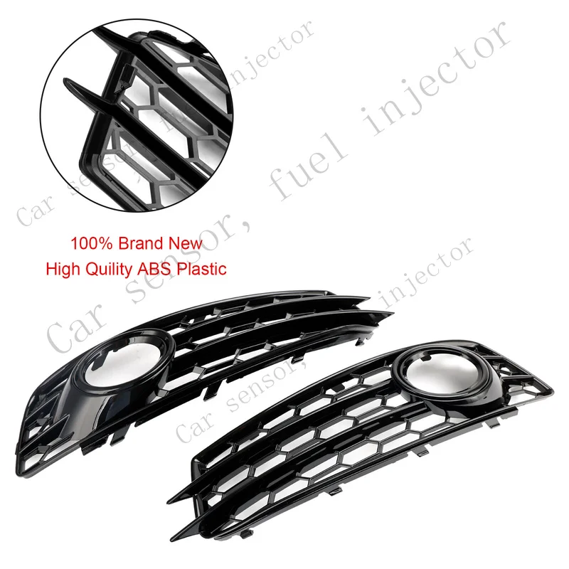 Фото Решетка противотуманных фар Q+ Honeycomb для переднего бампера Audi A3 8P S-Line 2009-2012 ZY №2