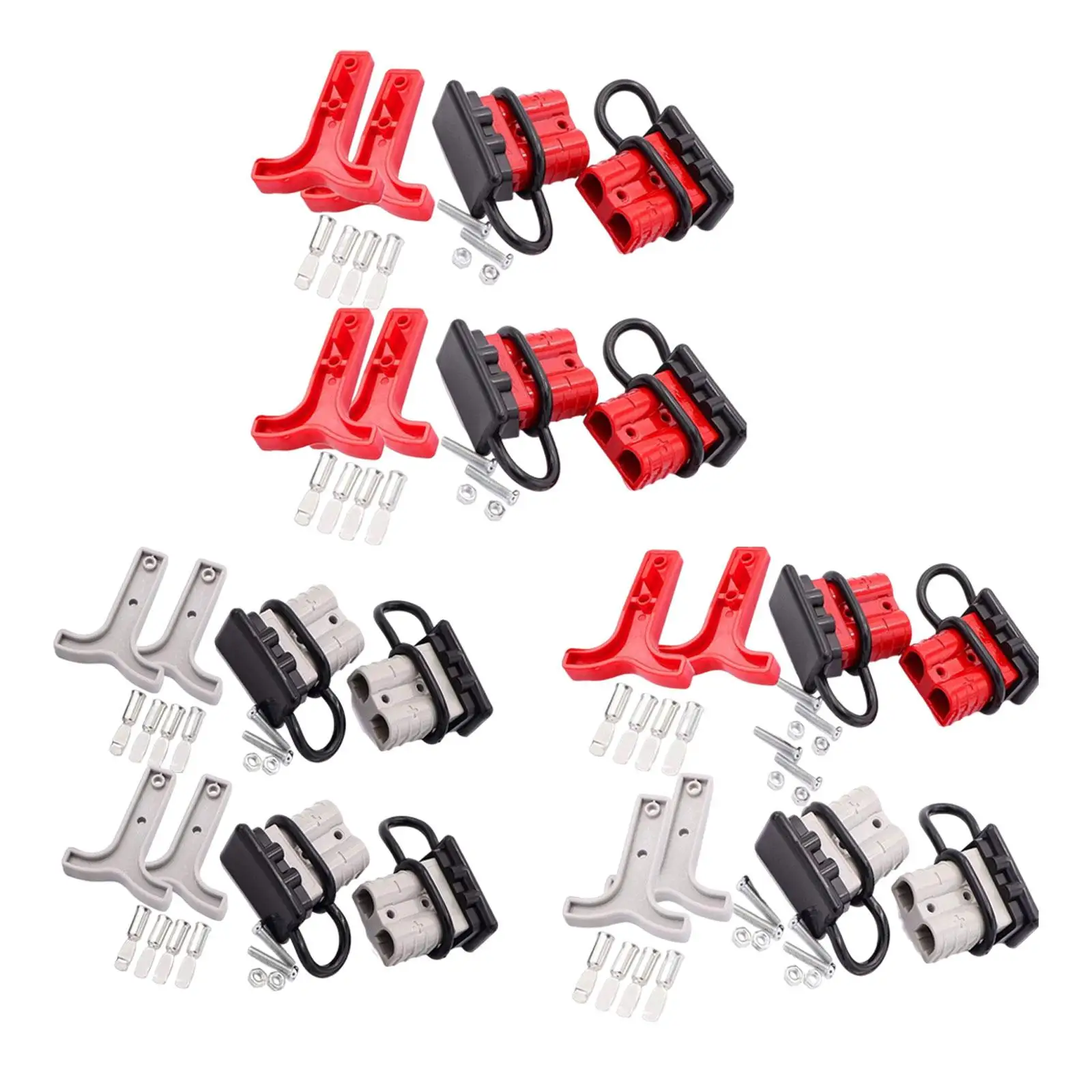 

4 шт. 6-8 Калибровочные кабели для аккумулятора, быстрый разъем 50 А 12-36 В постоянного тока, комплект проводов, соединитель провода для двигателя