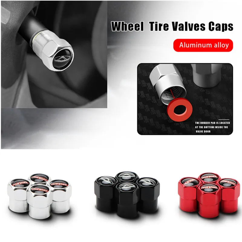 4pcs Car Wheel Tire Valve Caps Stem Case For skoda octavia fabia rapid yeti superb a 5 7 2 emblems Auto Accessories - купить по