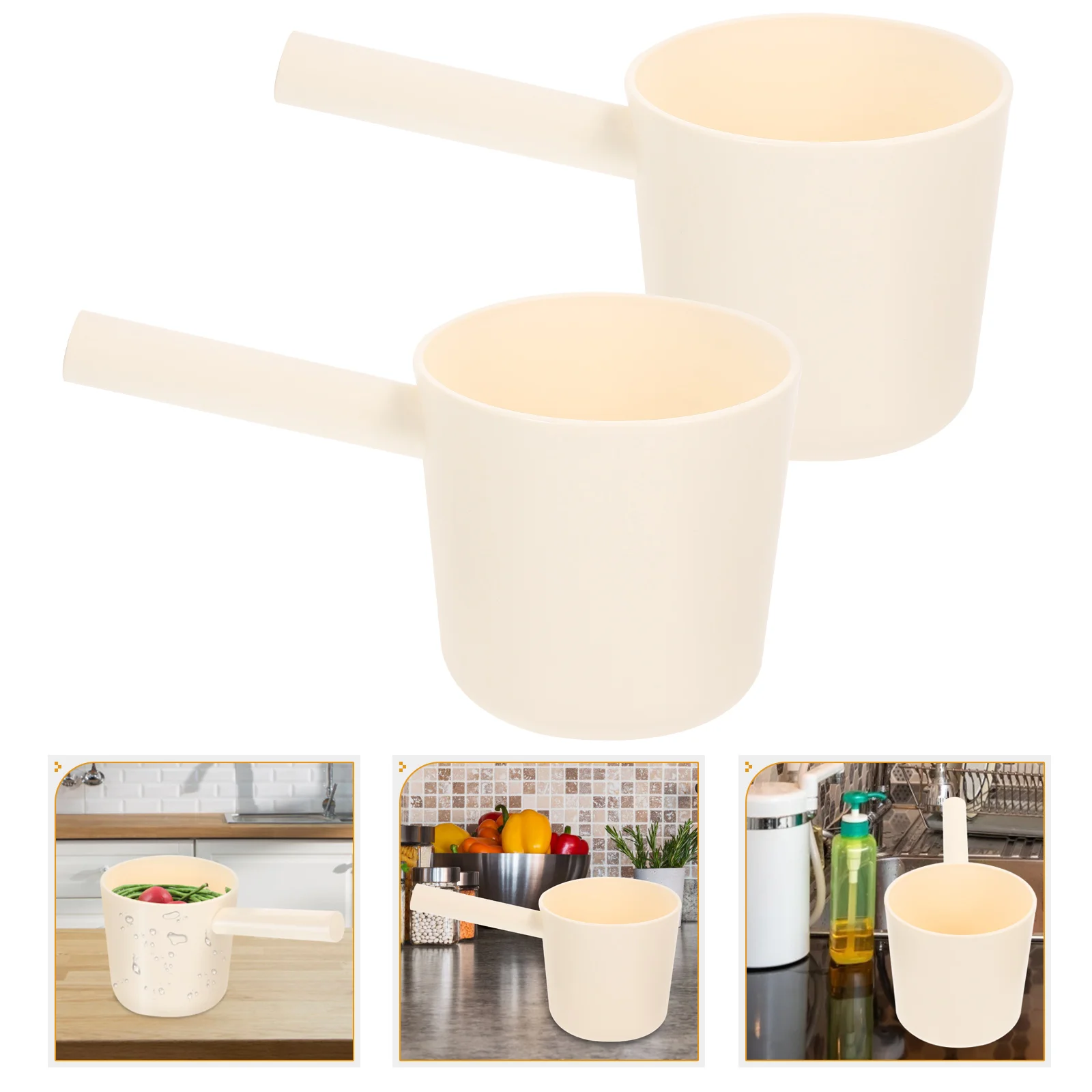 

Water Ladle Scoop Bath Kitchen Washing Ladles Shampoo Dipper Garden Cup Handle Spoon Hairscoops Householdwatering Gardening