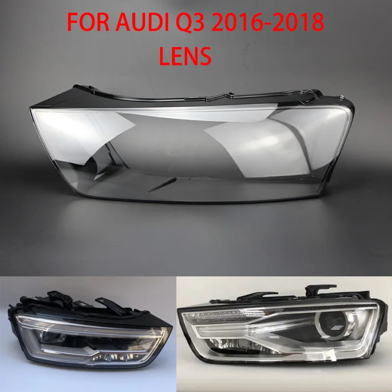 

Для Audi Q3 2016-2018 налобный светильник абажур прозрачный налобный светильник для объектива левый и правый абажур Защитная крышка для объектива