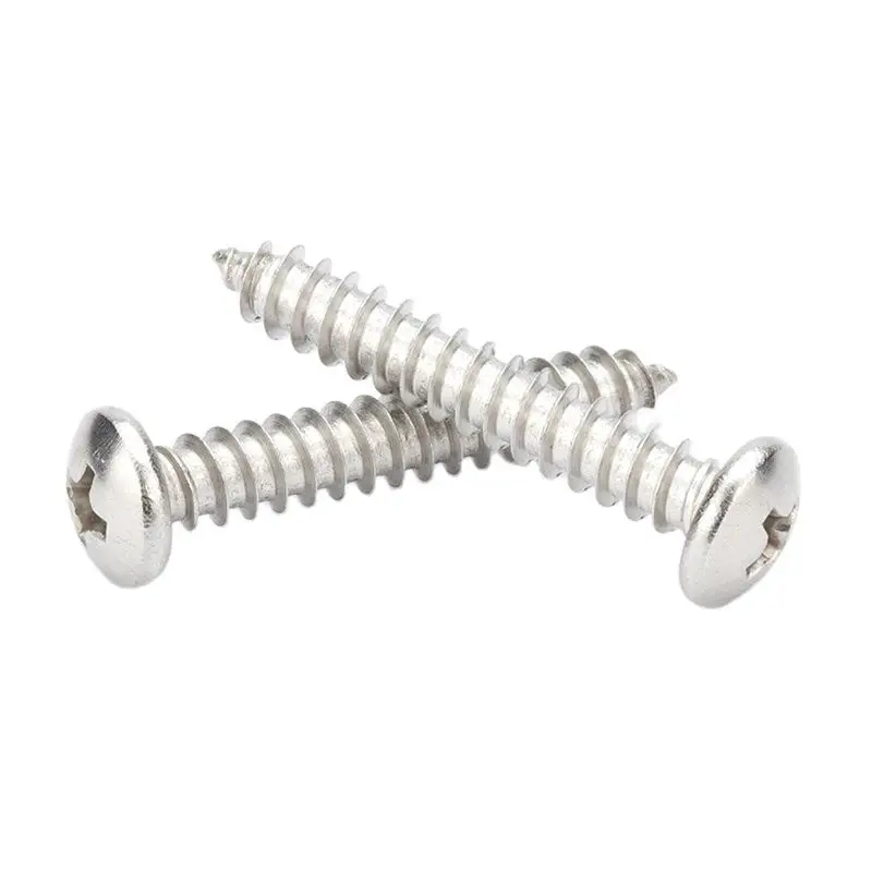 

M6 M8 STAINLESS STEEL PAN ROUND HEAD SELF TAPPING WOOD SCREWS CHIPBOARD