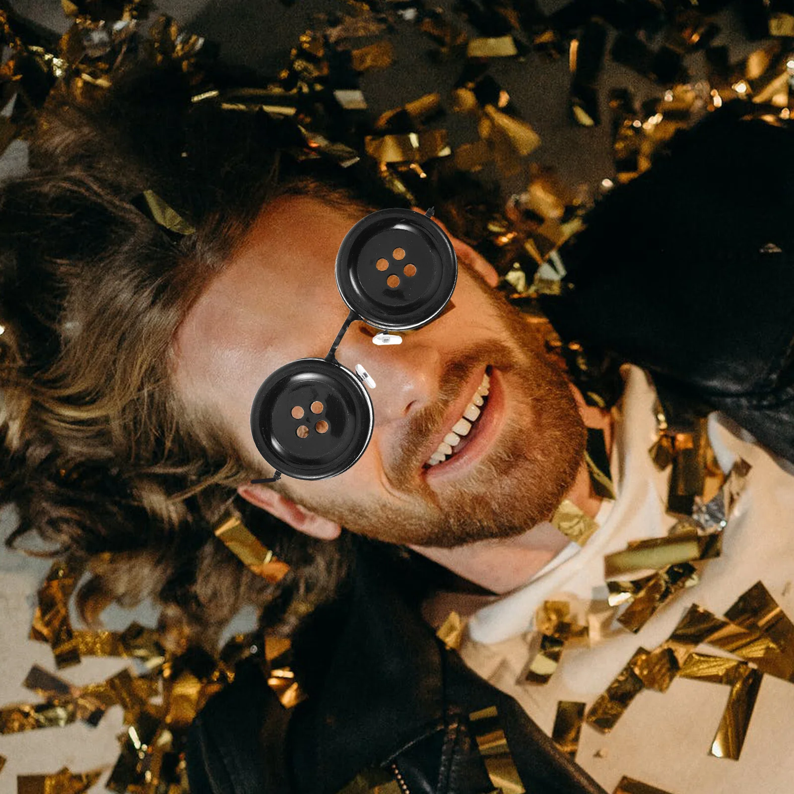 Мужская одежда очки на пуговицах модные солнцезащитные крутые для подростков