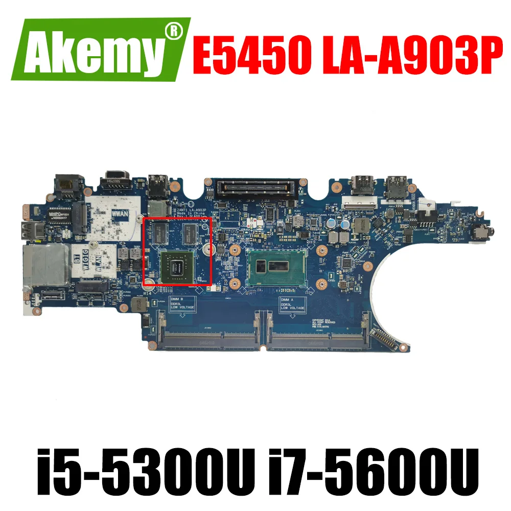 

i5-5300U i7-5600U 840M/2GB FOR dell Latitude E5450 Laptop Notebook Motherboard ZAM71 LA-A903P CN-017FG2 CN-0RH5PW Mainboard