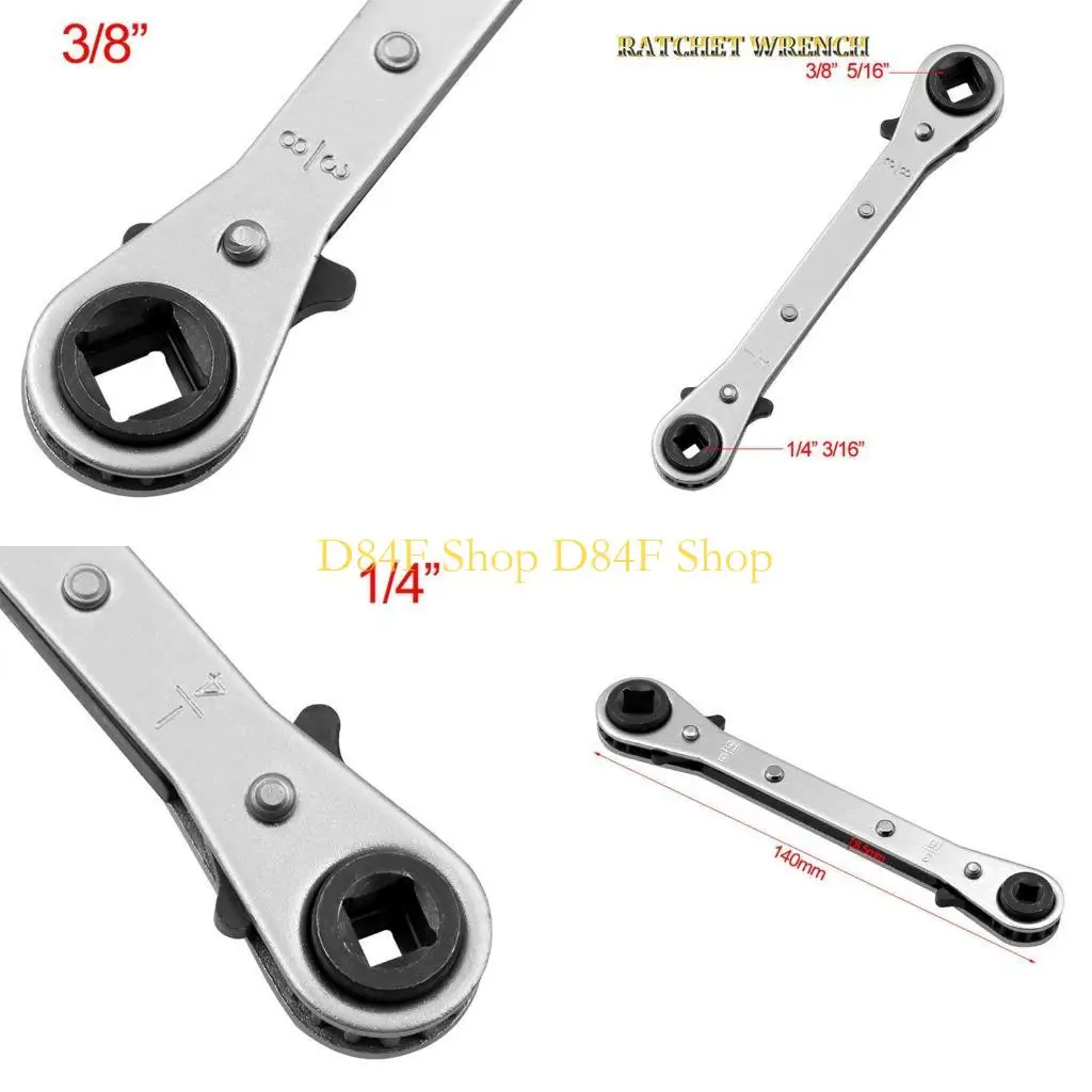 

Двойной гаечный ключ D84F 3/16" 1/4" 5/16" 3/8"