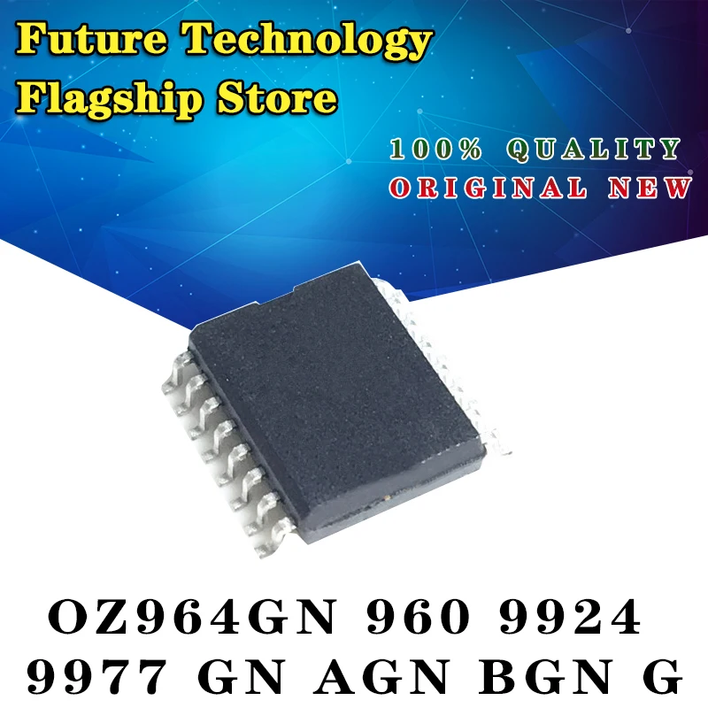 

10 шт. новый оригинальный OZ964GN 960 9924 9977 GN AGN BGN G SMD 20 футов SOP20