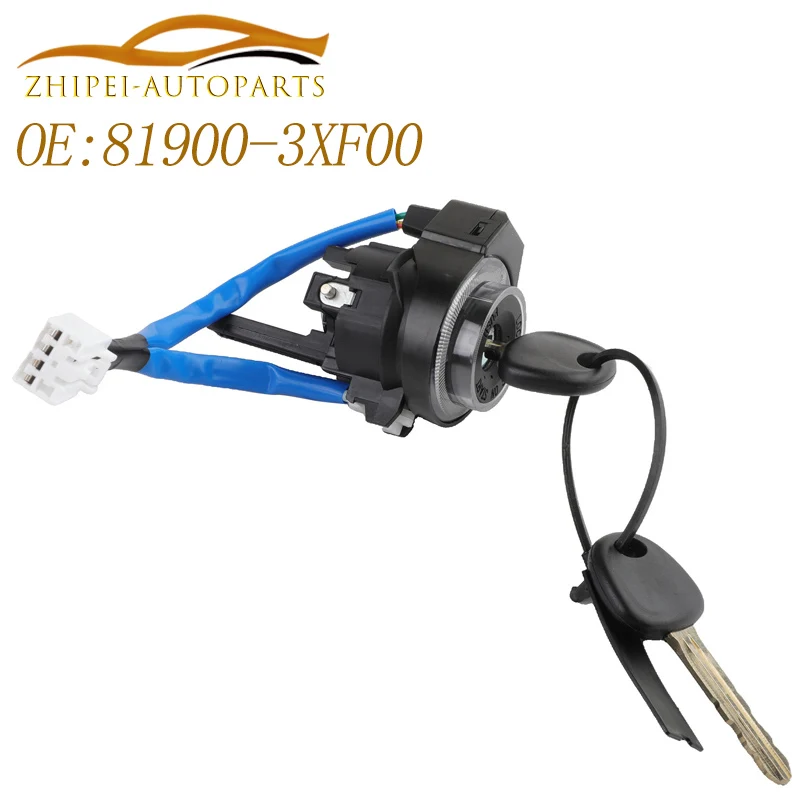 

81900-3XF00 Замок зажигания переключатель цилиндра 2 ключа автомобиля 819003XF00 для Hyundai Elantra 2011-2016