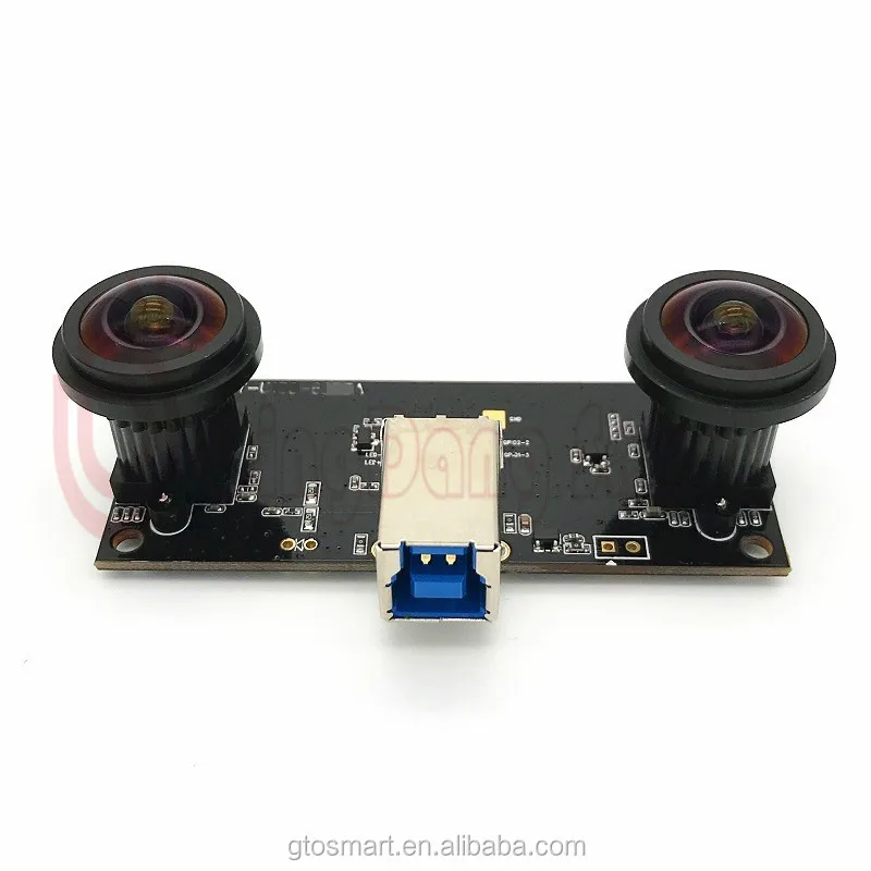USB-камера с двумя объективами 180° Fisheye, USB3.0, 960P, OTG, UVC, 3D VR, стерео, распознавание лиц (art.: 3920db598a88c) - 3920db598a88c