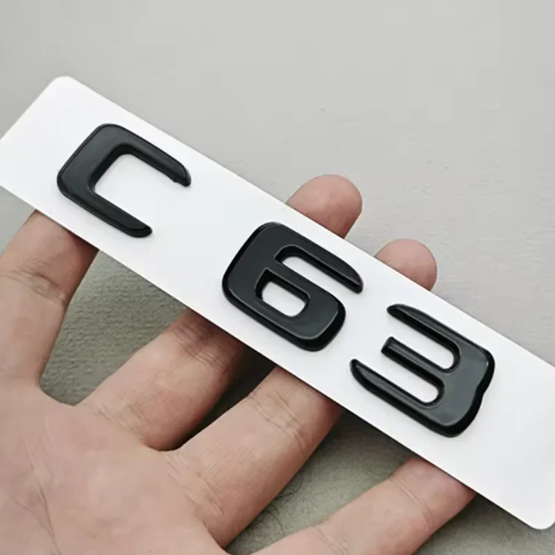

3D ABS автомобильные буквы C43 C63 логотип задний багажник значок эмблема наклейки для Mercedes Benz AMG C43 C63 W205 W206 автомобильные наклейки аксессуары