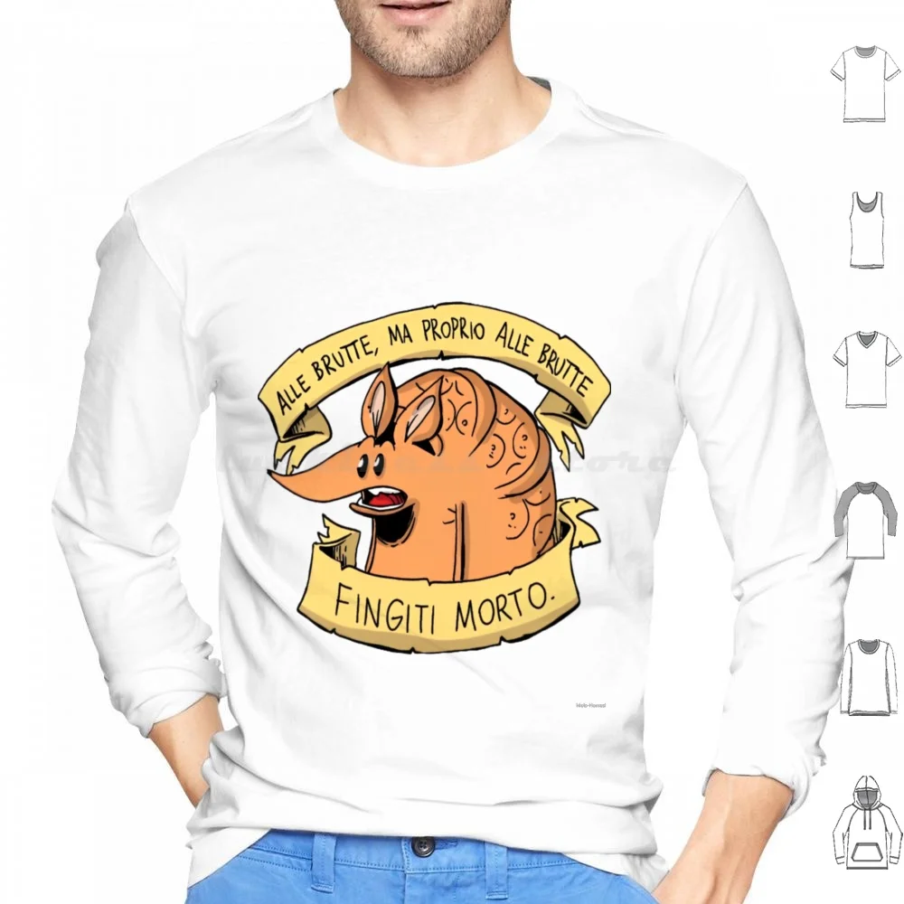 Хлопковая толстовка Armadillo Zero Calcare с длинным рукавом coscience Zerocalcare изображением