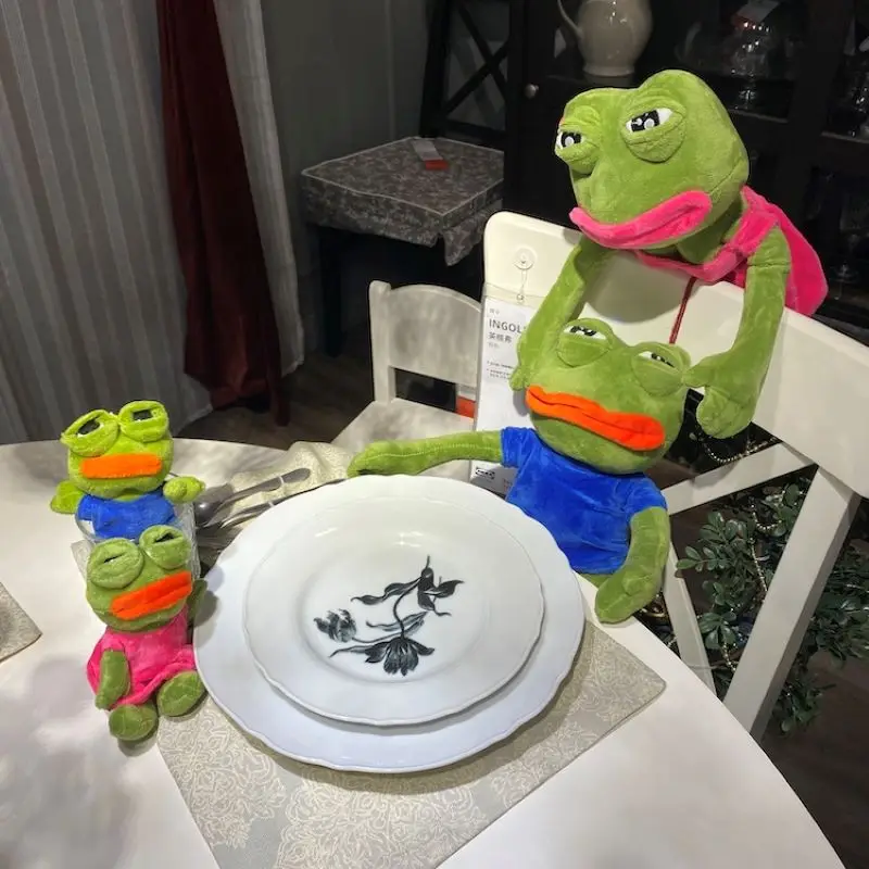 45 см грустная лягушка плюшевая игрушка мягкая набивная Подушка волшебное