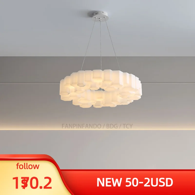 

Modern Led Pendant light Study Dining room Hanging Lamp White Living Room Bedroom Led Ceiling Lights indoor Pendant Lamps lustre