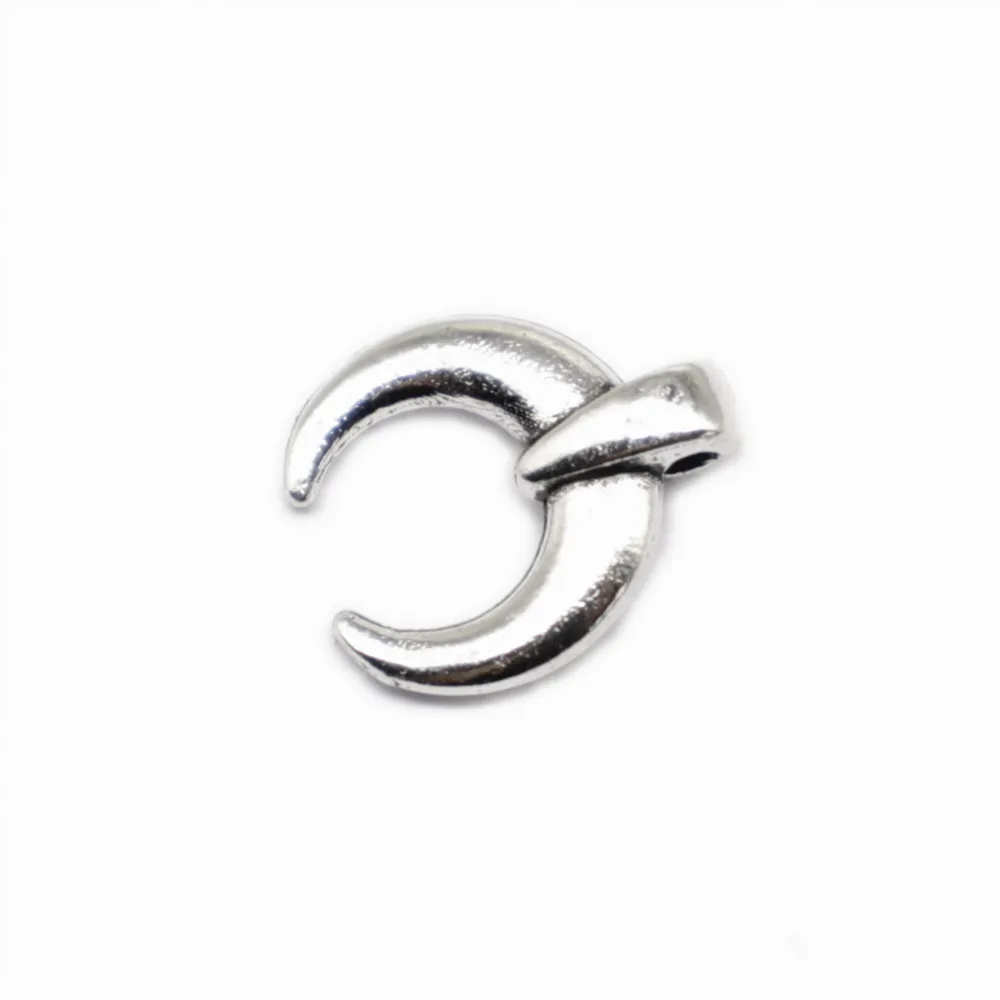 

Handmade Products Crescent Horn Charms Craft Pendants For Jewelry Making 10X11mm Antique Silver Color 30 Pieces