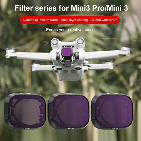 Набор фильтров для DJI Mini 3 UV CPL ND светильник сокращение NDPL фильтры для объектива Рамка из алюминиевого сплава для DJI Mini 3 Pro Аксессуары для дрона