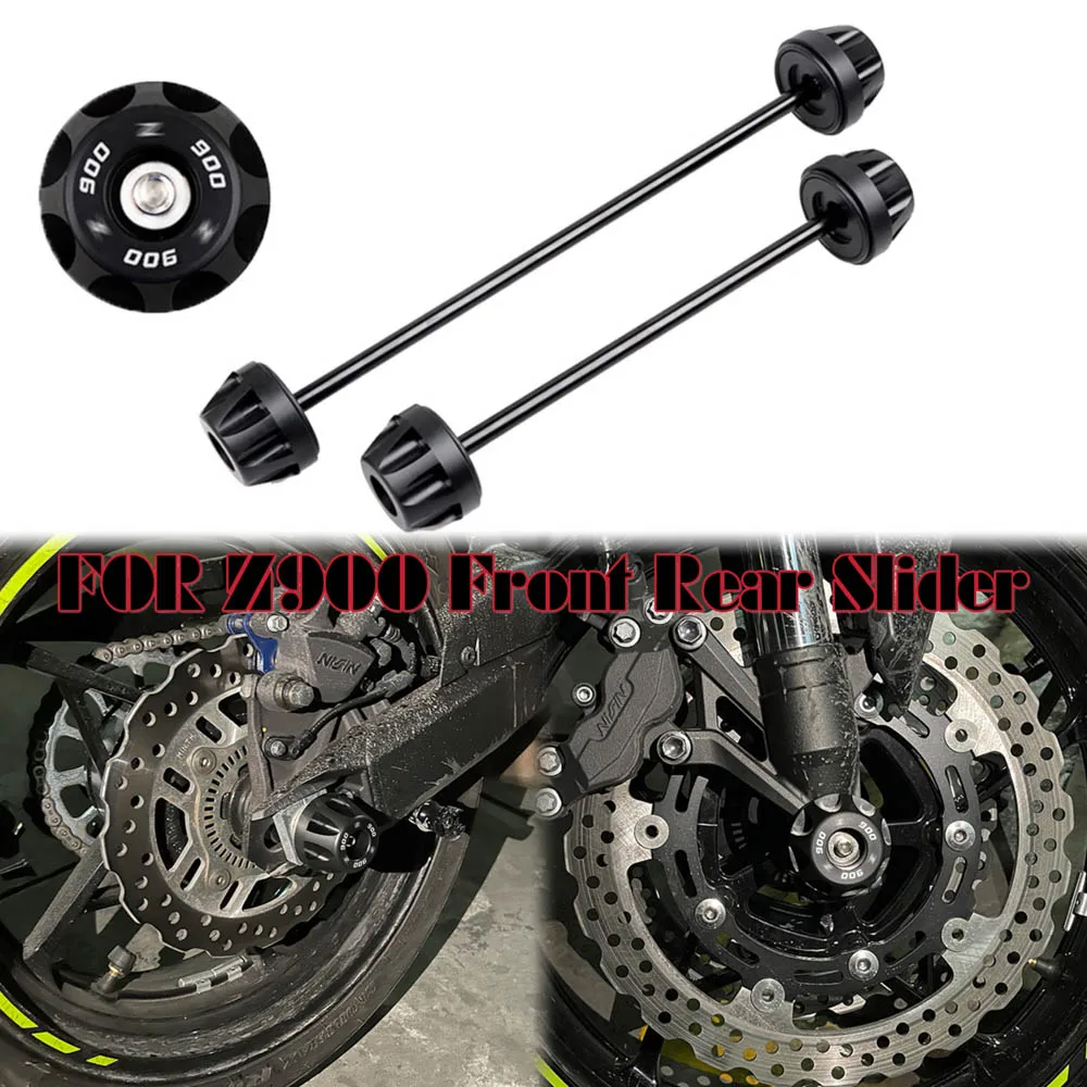 

Z 900 Front Rear Axle Fork Crash Slider For KAWASAKI Z900 2017 2018 2019 2020 2021 Motorcycle Wheel Protector