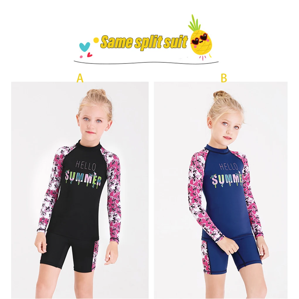 

Child Wetsuits Kids Wet Suit Kids Swimming Wetsuit Full Wetsuit Long Sleeves Child Swimwear for Summer Surfing Swimming Black M