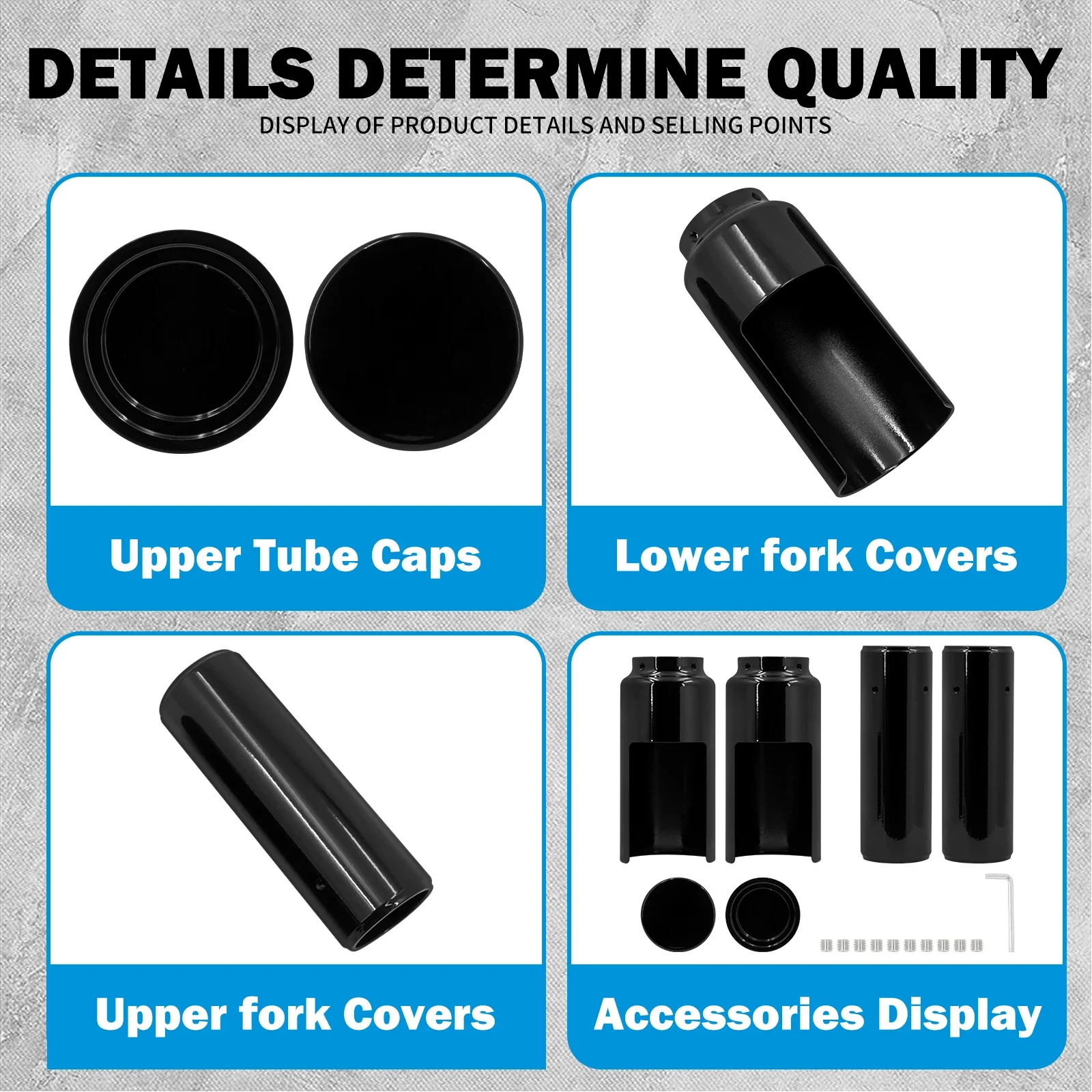 Мотоциклетные амортизирующие колпачки для передней вилки комплект защитных