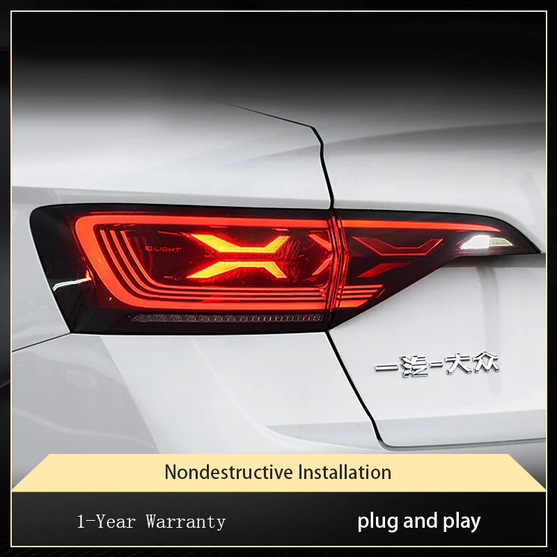 2 шт. авто фонари для Volkswagen VW Jetta Sagitar 2019-2022 Golf5 задний фонарь DRL светодиодный