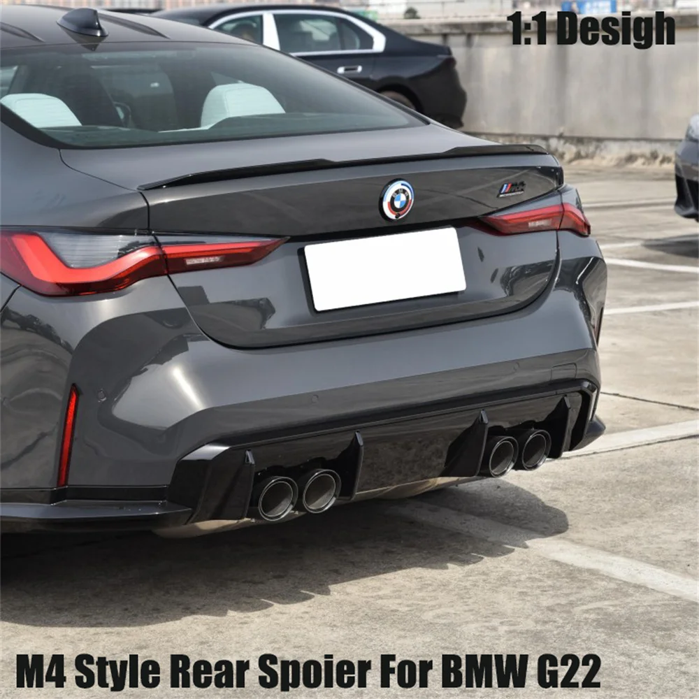 

M4 Style Rear Spoiler For Bmw 4 Series G22 420i 430i 420d 430d M440i M440d Upgrade M4 Bodykits Rear Trunk Tail Wing 2020-2023