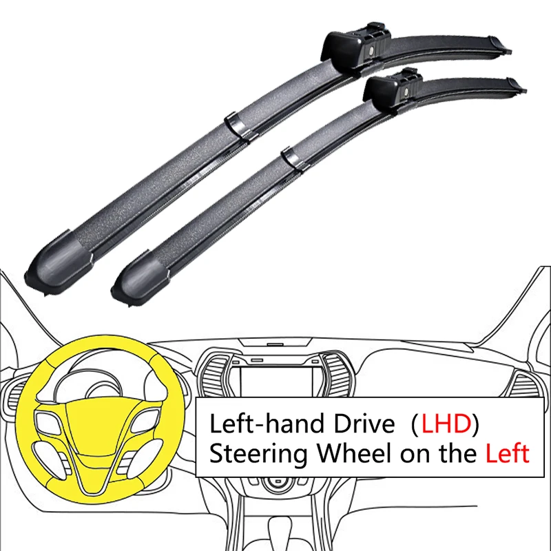 

Передний и задний дворник для Volkswagen VW Tiguan MK1 5N I 2007 ~ 2016 2008 2009 2013, щетки, щетки для лобового стекла, автомобильные аксессуары