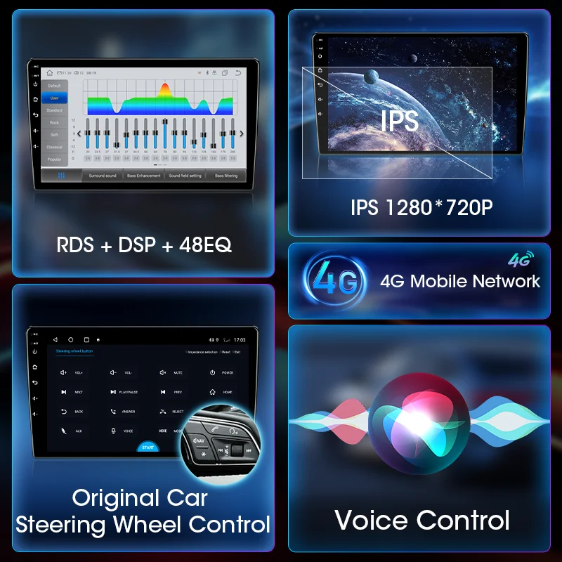 Автомобильное радио для Ford C-MAX Kuga 2 Escape 3 2012-2019 Carplay Android автоматический экран