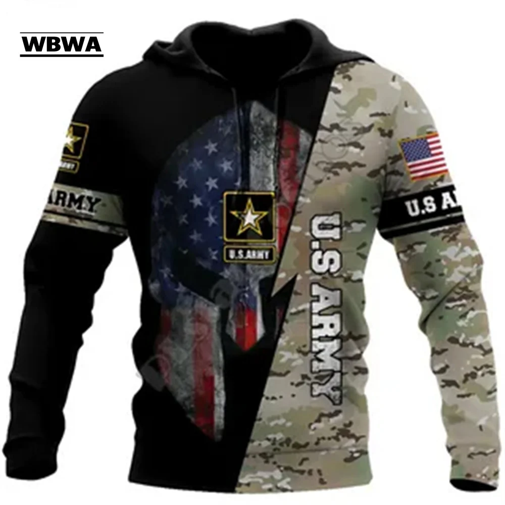 

Военный армейский костюм Veteran, камуфляжный осенний пуловер с солдатиком, новый модный тренировочный костюм с 3 принтами для мужчин и женщин, Повседневный свитер, новинка 2023
