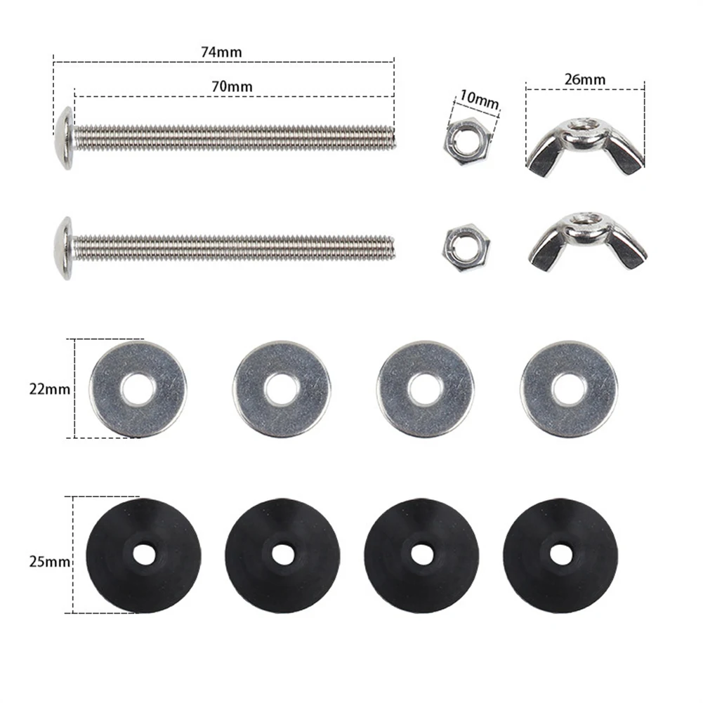 

Water Tank Screws Tank Bolt Toilet Bolts WC Cistern Fixing Fitting Rubber Sealing Kit Stainless Steel Fixtures