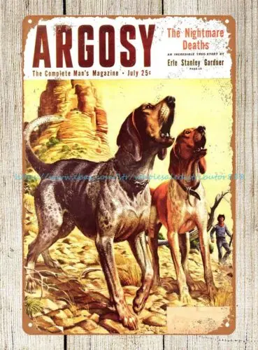 Пляжный домашний декор Аргус мужской журнал 1953 года охотничий собака охотник