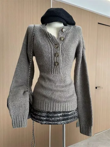 Neploe винтажный вязаный пуловер из спандекса