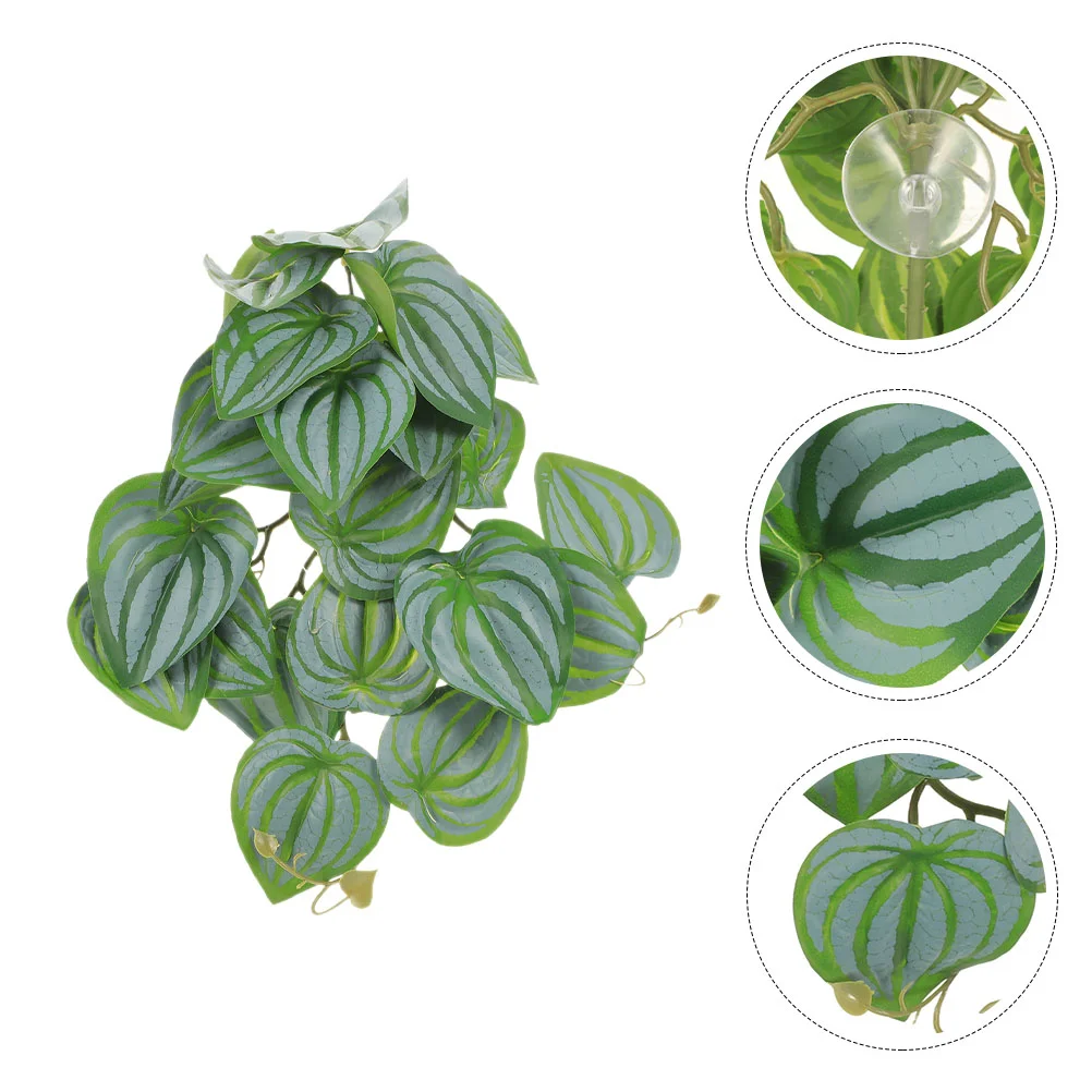 

Turtle Decorations Reptile Vines Decor Reptile Plants Aquarium Ornament Reptile Habitat Decor Artificial Reptiles Plants