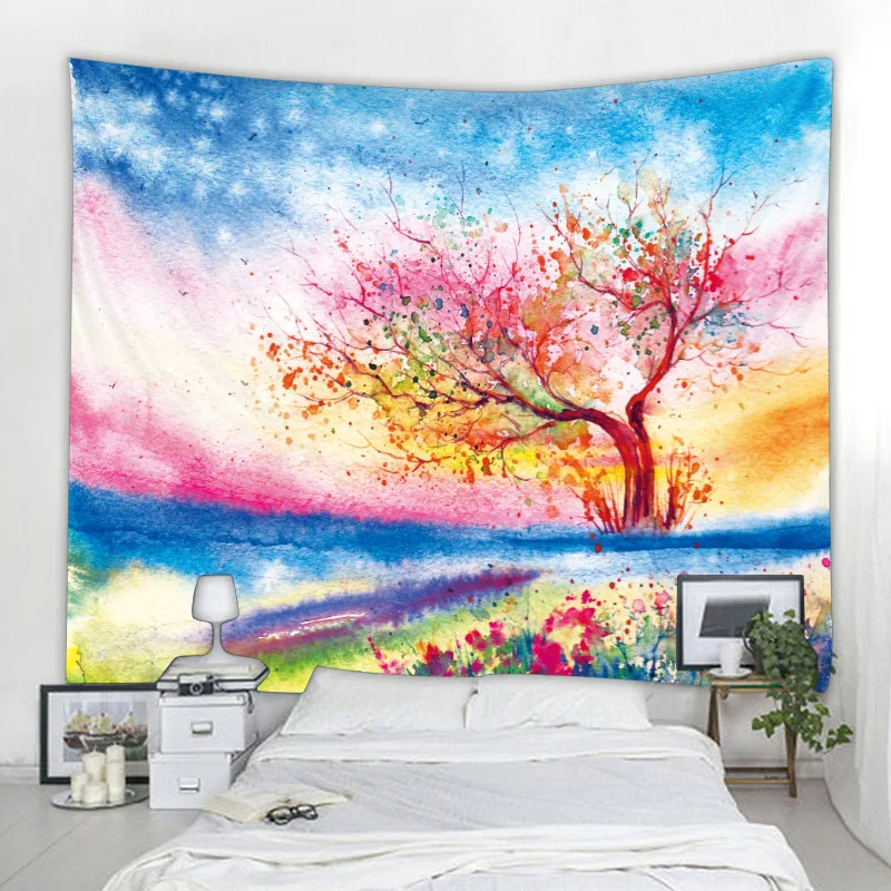 

Witchcraft Tapestry Bedroom Wall Hanging Tapestry Oil Painting Landscape Decor Tapestry Mandala Decorative Wall Hanging Tapestry