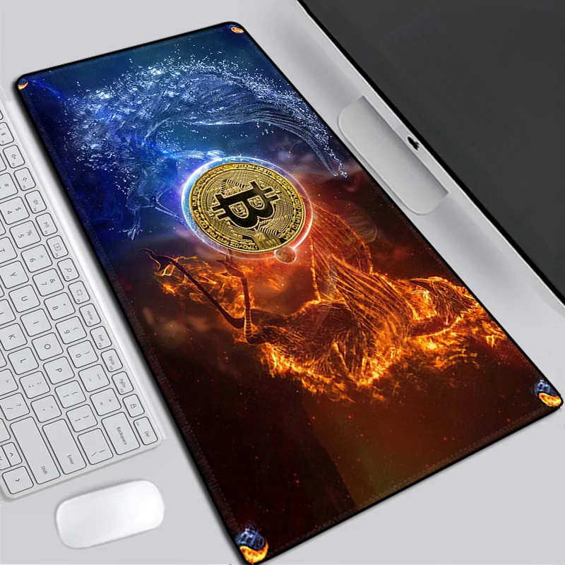 

Коврик для мыши Биткоин, игровые аксессуары Xxl, коврик для мыши с аниме клавиатурой, компьютерные коврики, настольные игровые Шкафы для ПК, кабинета