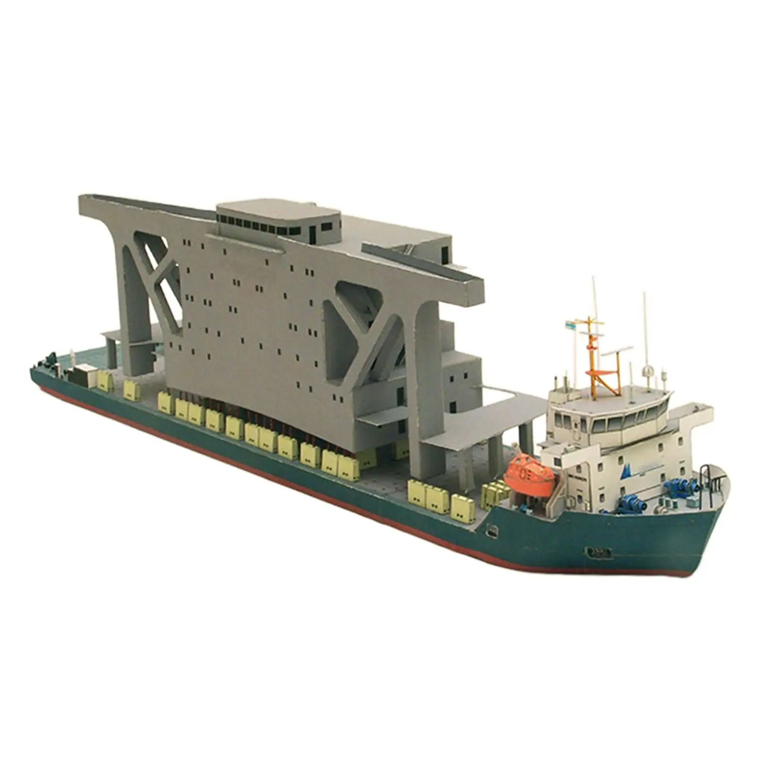 

1:250 Cargo Ship Paper Model Simulation Creative Boat Puzzle DIY Paper Model