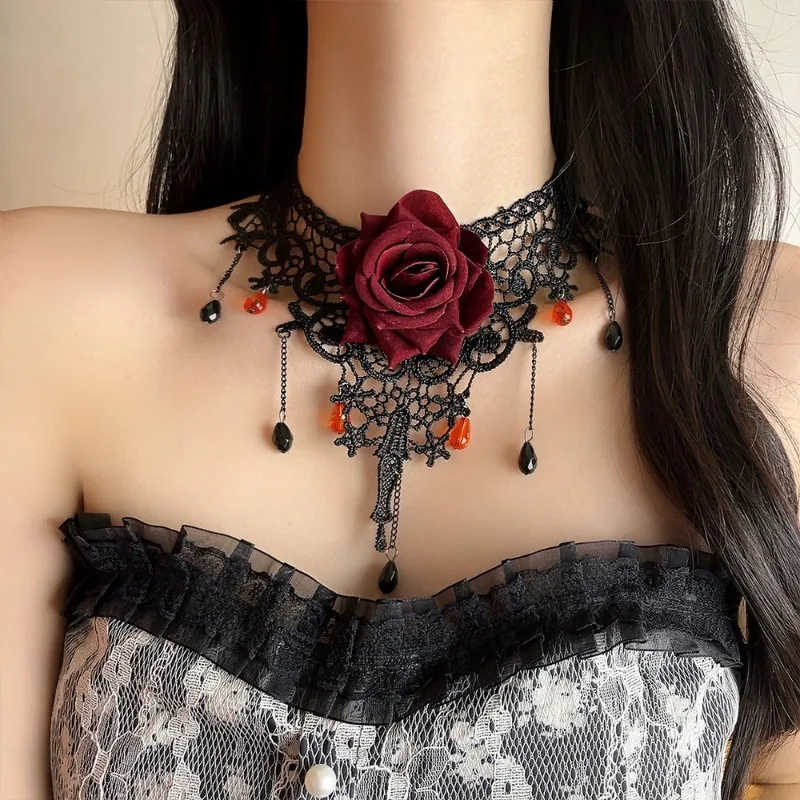 Модные ювелирные изделия роскошное темпераментное ожерелье с цветком для женщин