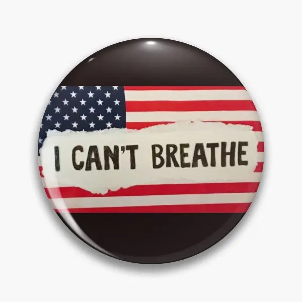 

I Cant Breathe Flag Customizable Soft Button Pin Lapel Pin Fashion Hat Funny Cartoon Cute Clothes Metal Brooch Jewelry Decor